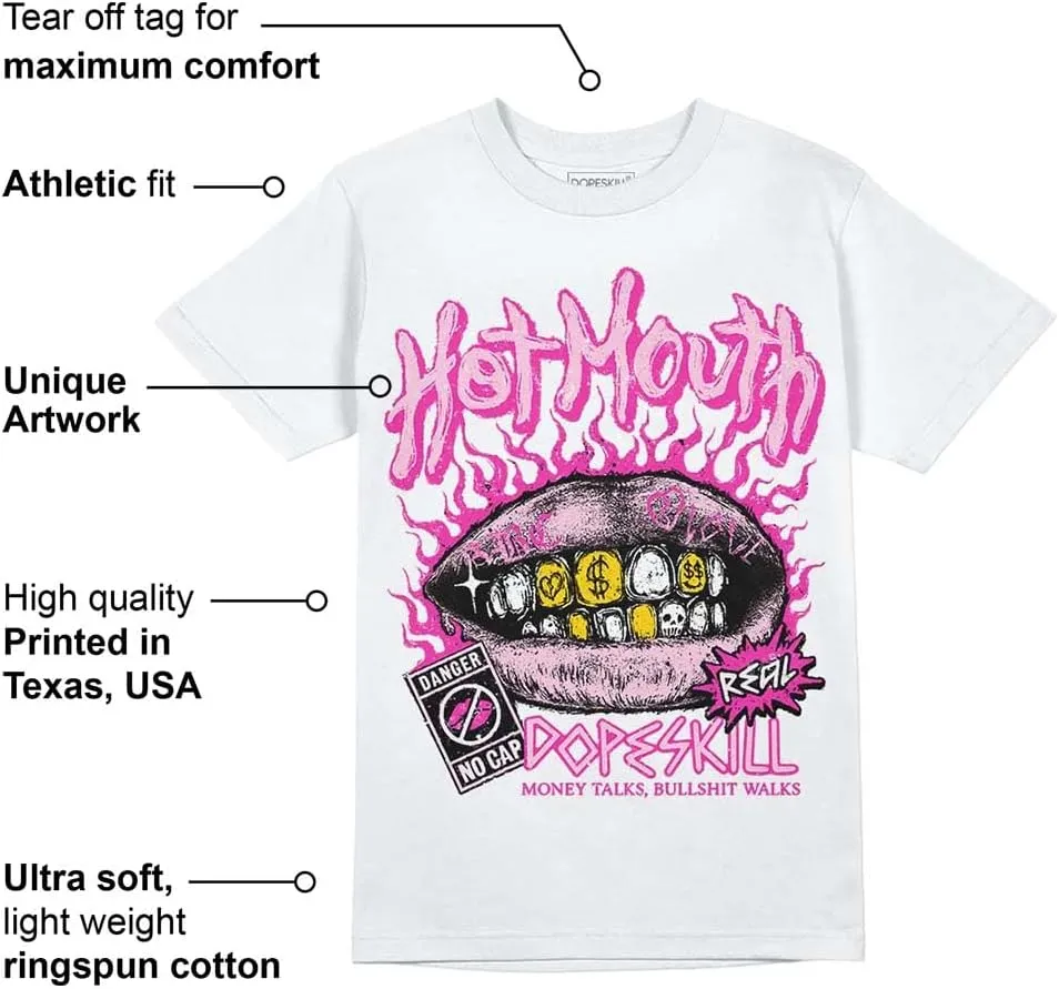 DopeSkill Graphic Tee BOGO Streetwear Hip Hop Hypebeast Unisex T-Shirt Sneaker Colour Matching Shirts Rapper Mouth