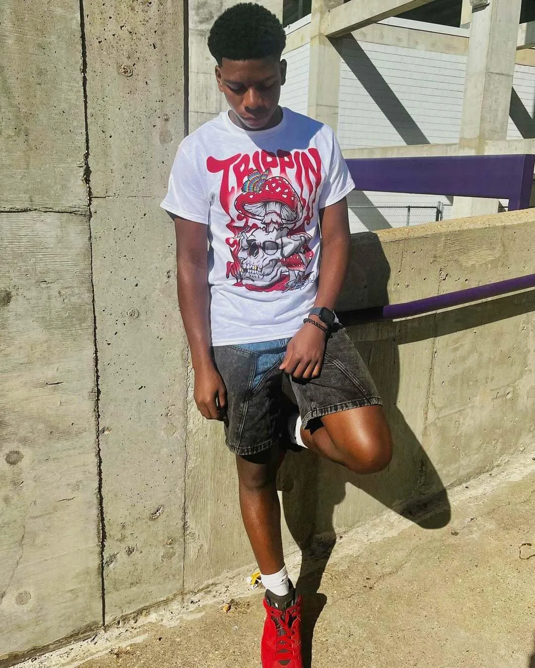 DopeSkill Graphic Tee Streetwear Hip Hop Hypebeast Street Style Unisex T-Shirt Sneaker Colour Matching Shirts Horror Skull