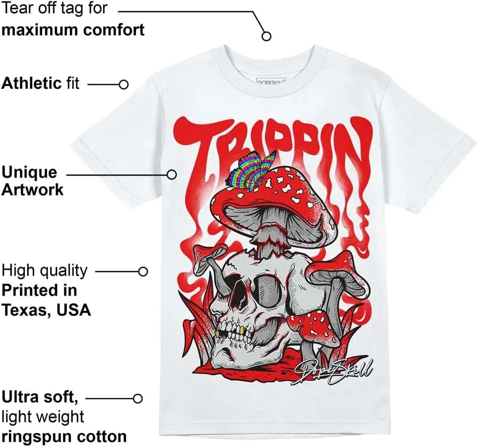 DopeSkill Graphic Tee Streetwear Hip Hop Hypebeast Street Style Unisex T-Shirt Sneaker Colour Matching Shirts Horror Skull