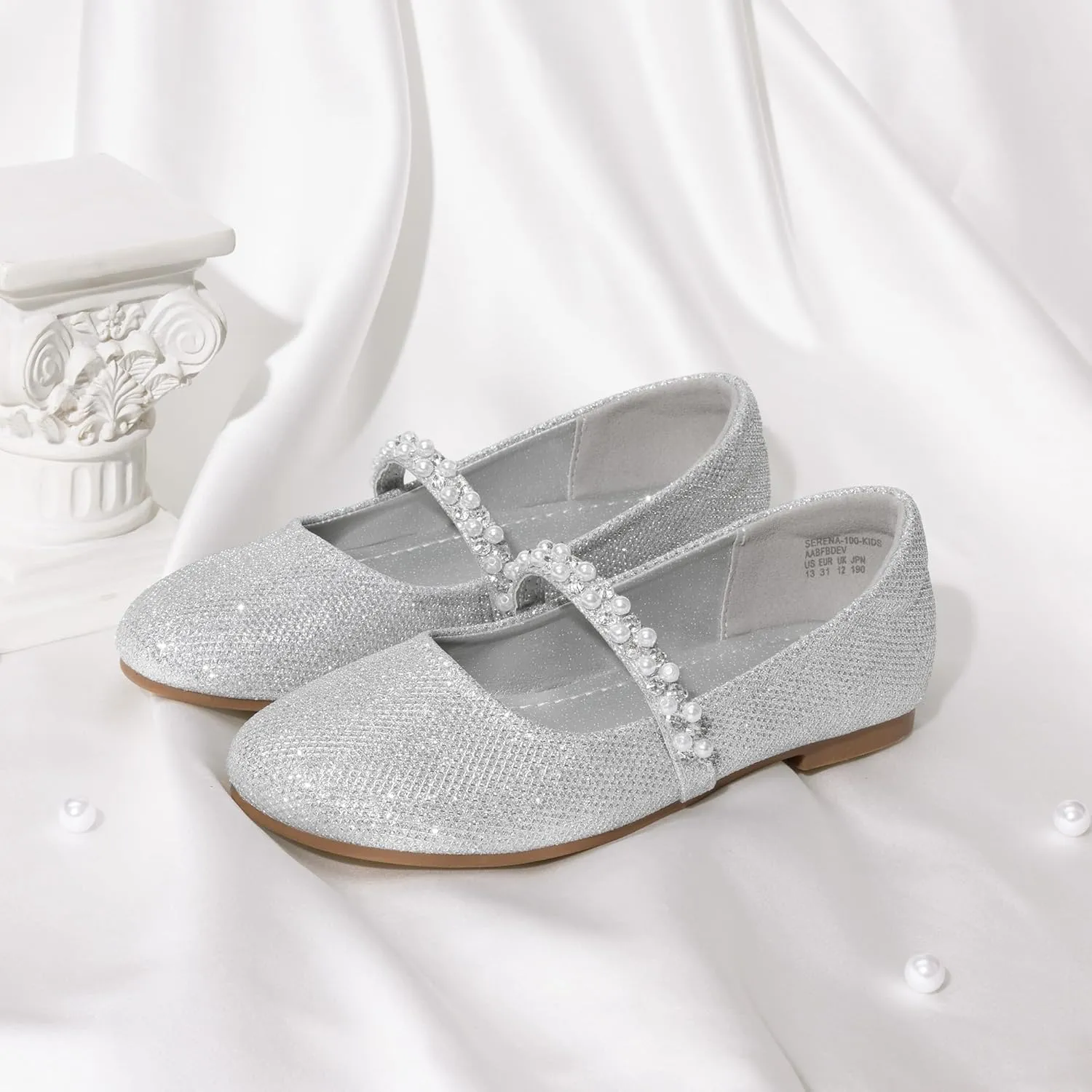 DREAM PAIRS Girls Mary Jane Dress Shoes Ballerina Flats for Wedding, Party (Toddler/Little Kid/Big Kid)