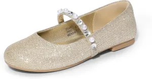 DREAM PAIRS Girls Mary Jane Dress Shoes Ballerina Flats for Wedding, Party (Toddler/Little Kid/Big Kid)