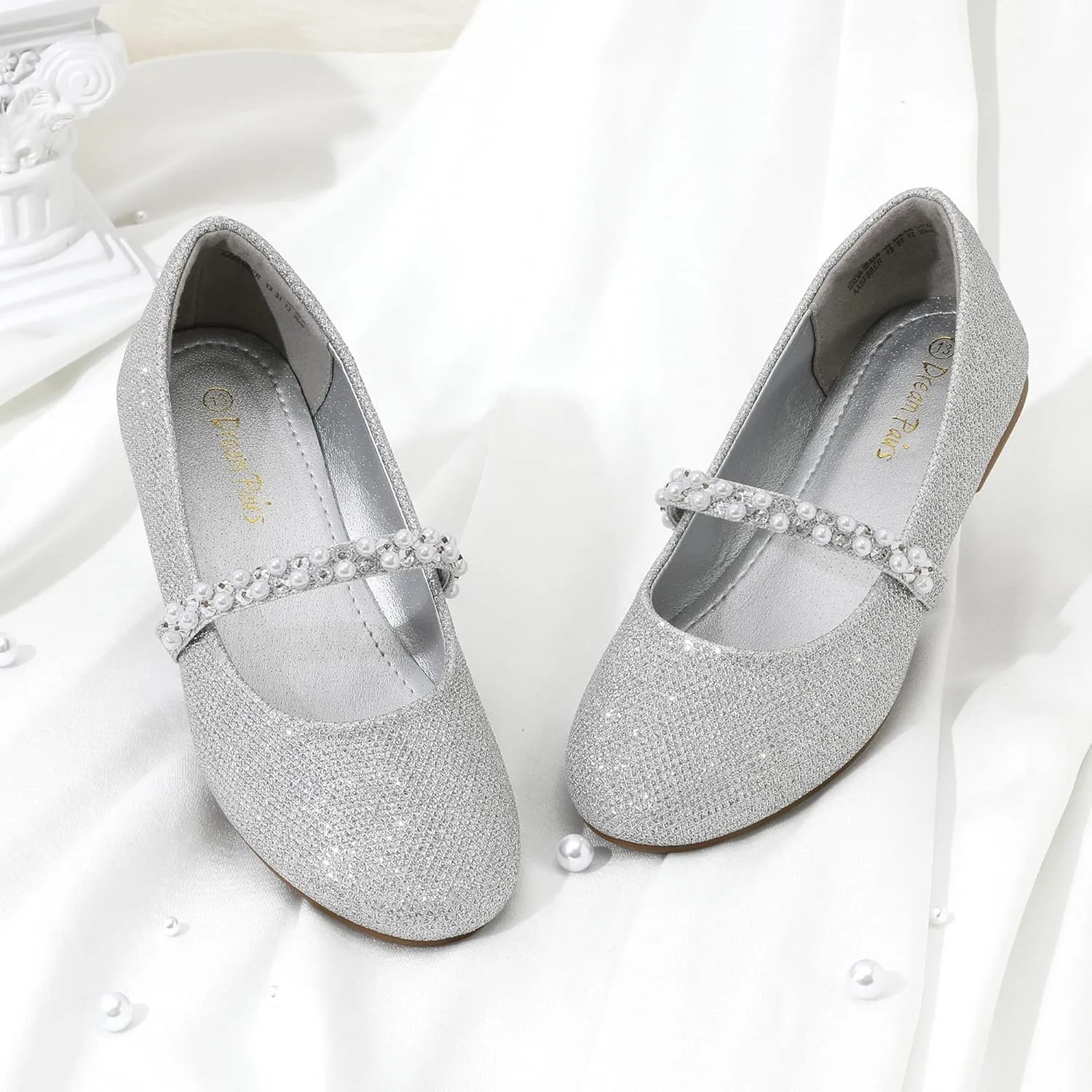 DREAM PAIRS Girls Mary Jane Dress Shoes Ballerina Flats for Wedding, Party (Toddler/Little Kid/Big Kid)
