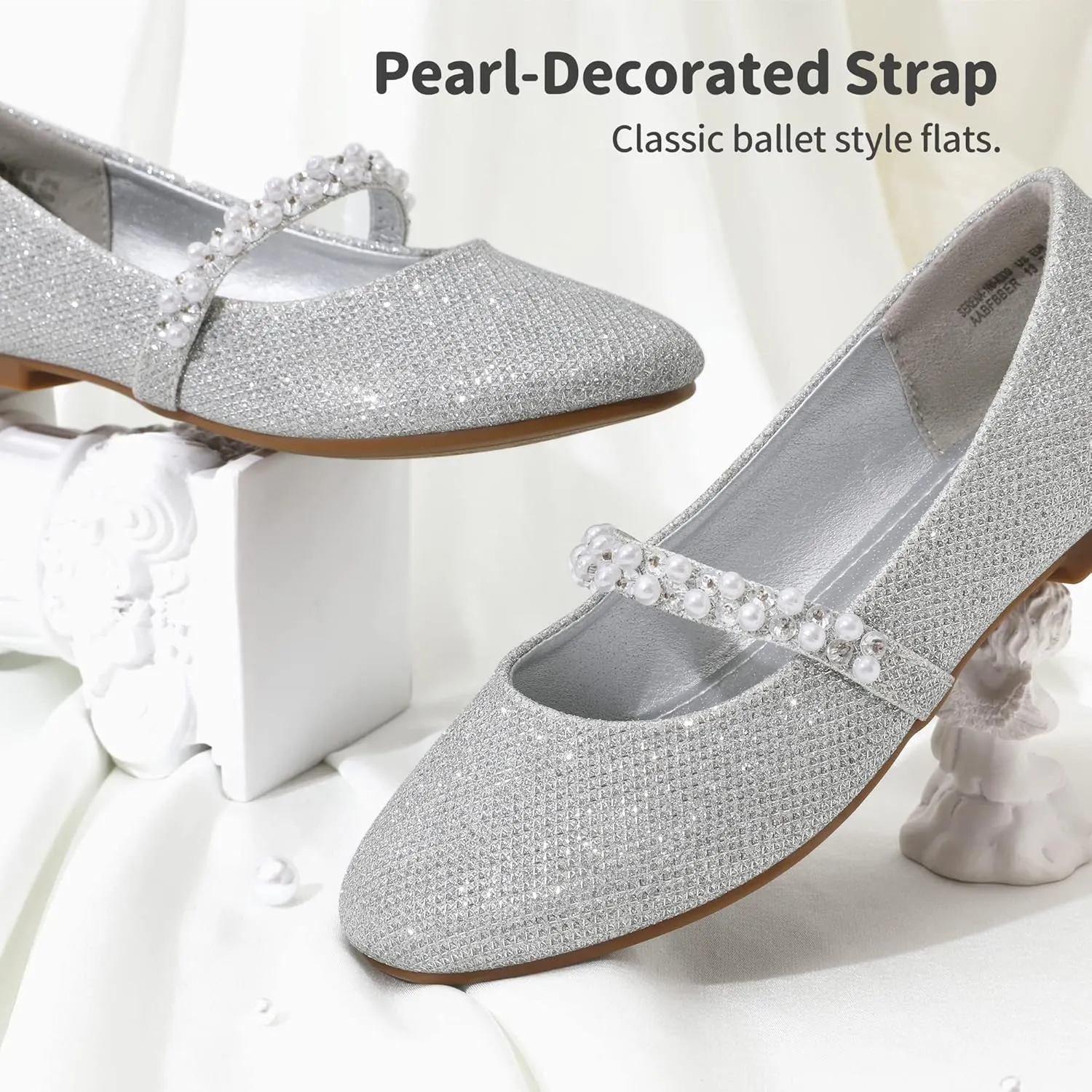DREAM PAIRS Girls Mary Jane Dress Shoes Ballerina Flats for Wedding, Party (Toddler/Little Kid/Big Kid)