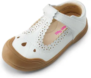 DREAM PAIRS Girls Mary Jane Dress Shoes School Uniform Toe-Protective T-Strap Ballet Flats Toddler Little Kid