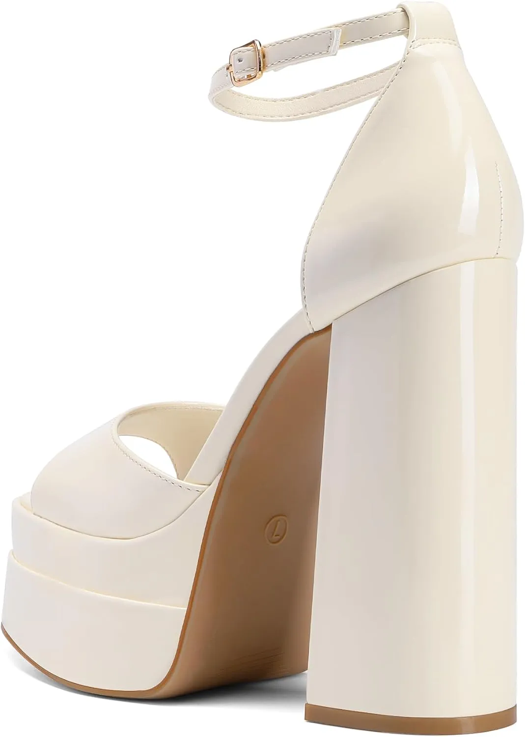 DREAM PAIRS High Heels Chunky Block Platform Heels for Women Ankle Strap Sexy Open Square Toe Heels Dressy Pumps Sandals