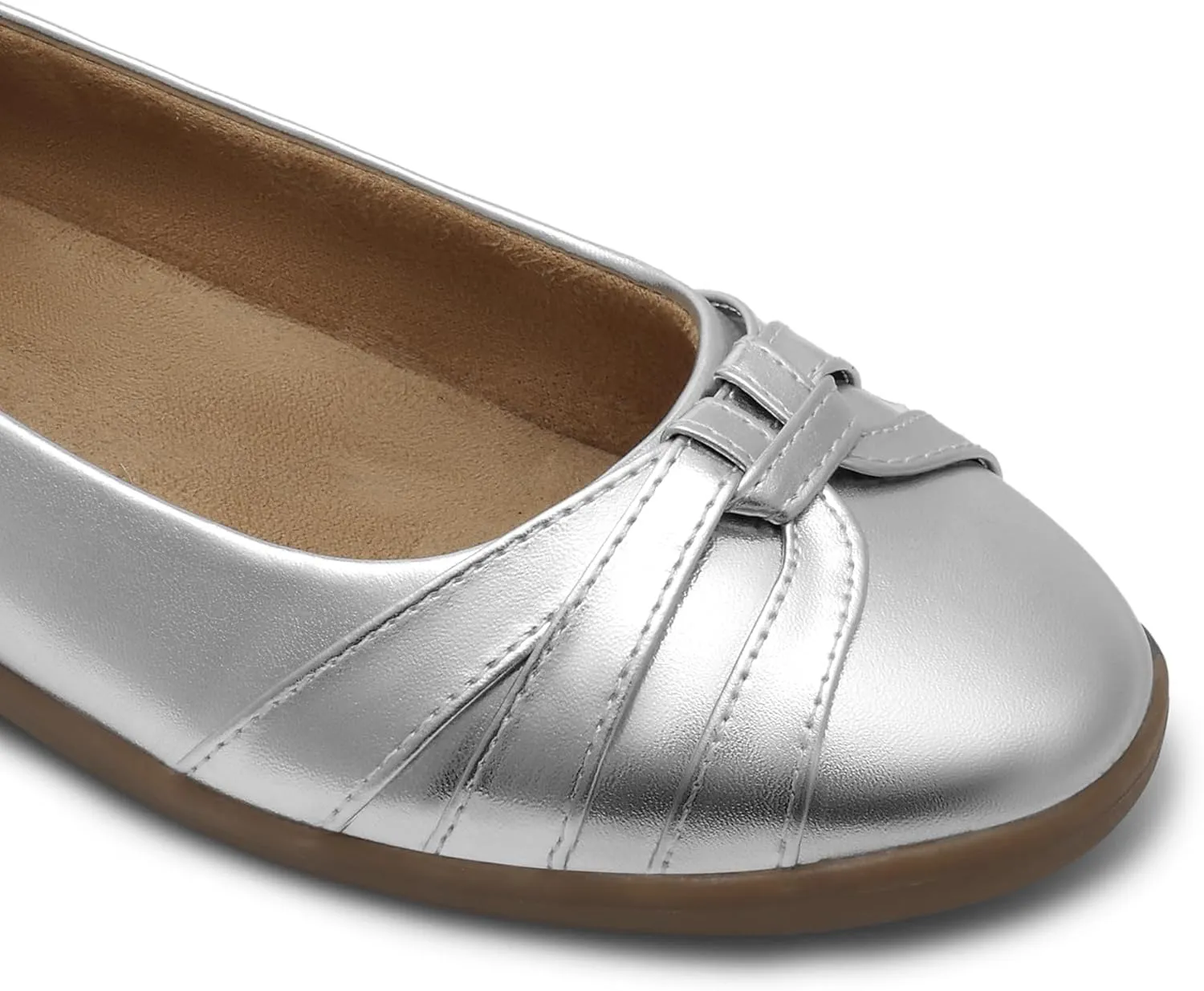 DREAM PAIRS Women’s Ballet Flats, Comfortable Round Toe Slip on Dressy Work Office Shoes with Arch Support