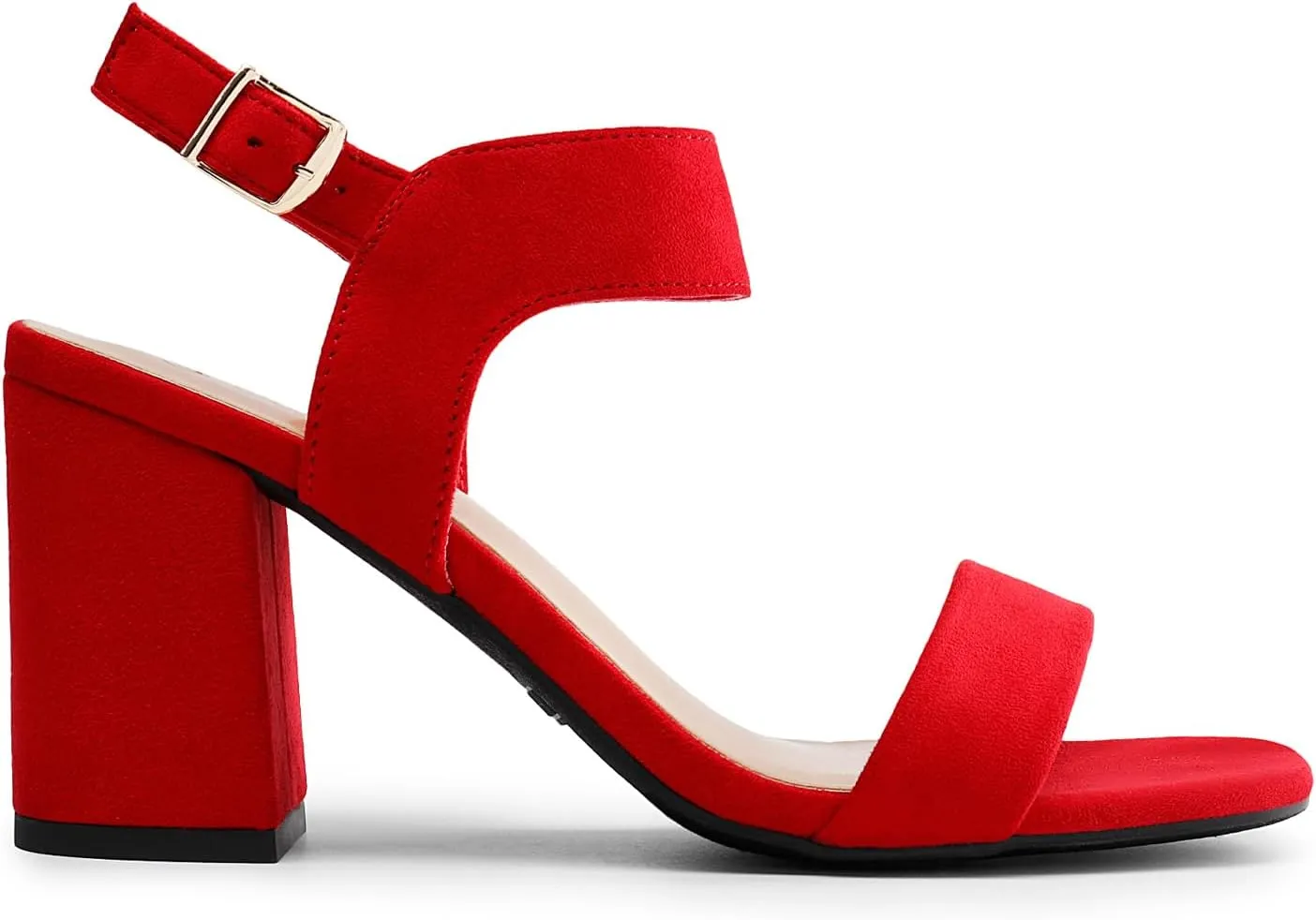 DREAM PAIRS Women's High Chunky Heels Square Toe Block Ankle Strap Dress Comfort Sandals