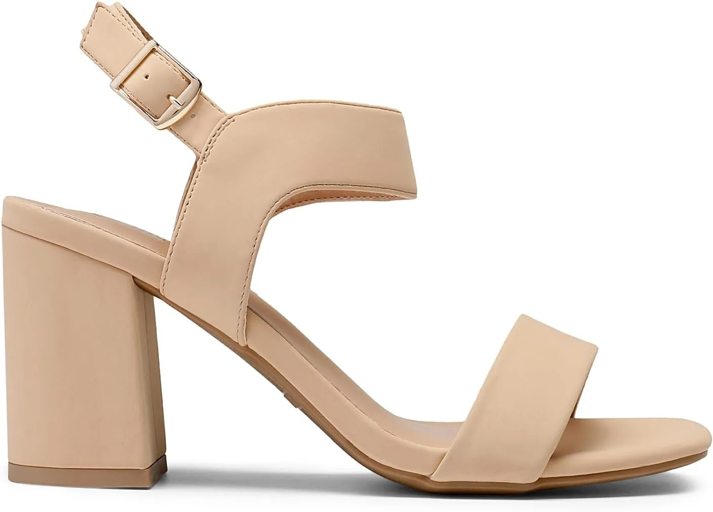 DREAM PAIRS Women's High Chunky Heels Square Toe Block Ankle Strap Dress Comfort Sandals