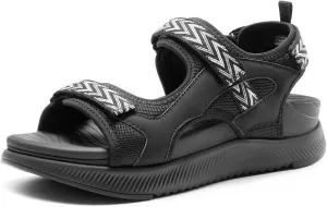 DREAM PAIRS Women's Walking Sandals Arch Support Orthopedic Recovery Hiking Sandals Thick Athletic Cushion Adjustable Strap for Plantar Fasciitis