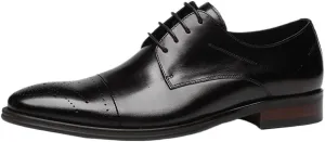 Dress Oxford Shoes for Mens British Retro Men Shoes Classic Lace-up Formal Tuxedo Shoes Cowhide Genuine Leather All-Match Dress Shoes Boots Men Luxury Shoes