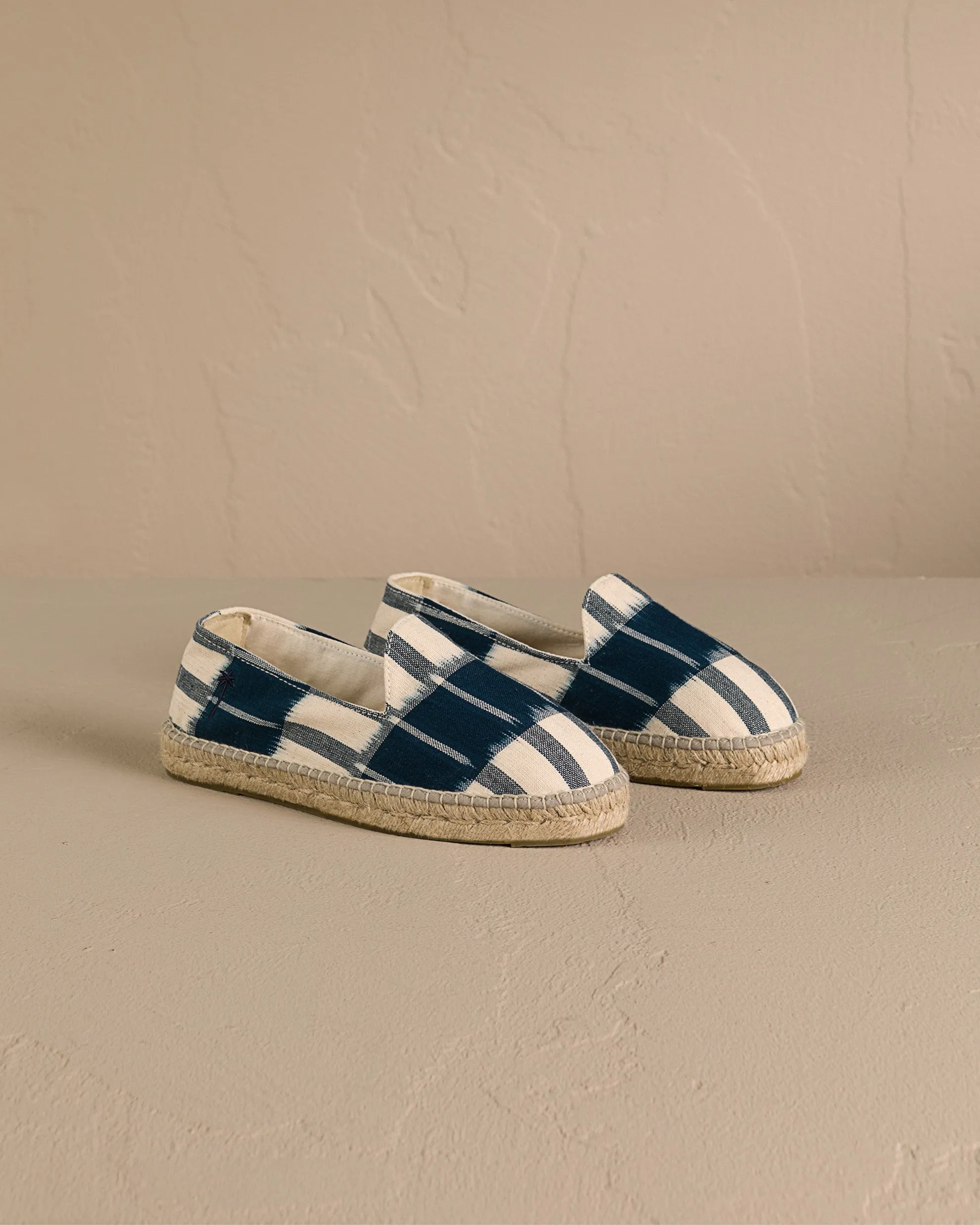 Dyed Cotton Espadrilles - G15C0 - Tulum Navy Blue And Indigo Pattern