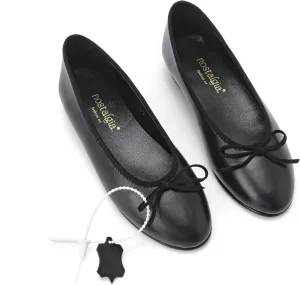 Euphoria Genuine Lambskin Bow Ballet Flats