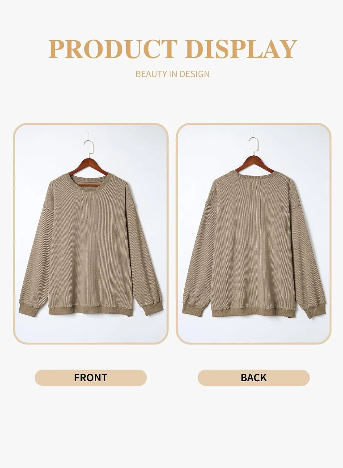 Eytino Women Plus Size Sweatshirts Long Sleeve Crew Neck Casual Oversized Soft Pullover Tops Shirts(1X-5X)