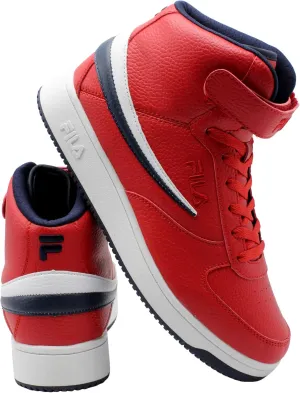 Fila Men's A-High Basketball Shoes Red/Navy/White 8.5