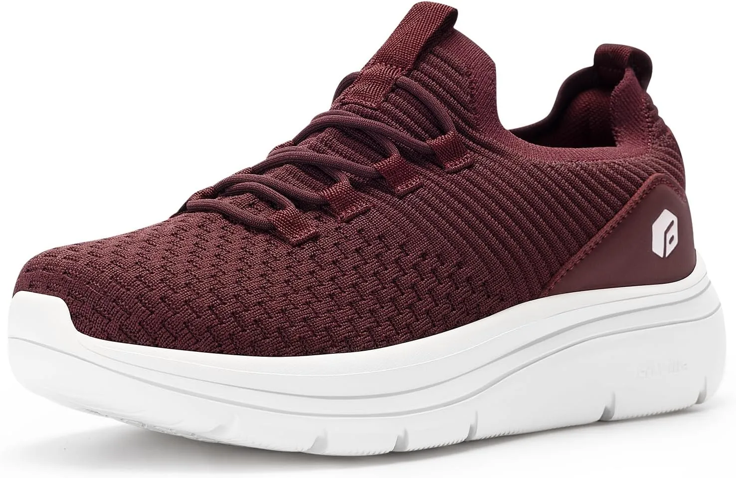 FitVille Walking Shoes Womens Slip on Walking Sneakers Lightweight Wide Width for Flat Feet Plantar Fasciitis Heel Pain Relief - Cloud Walker V15