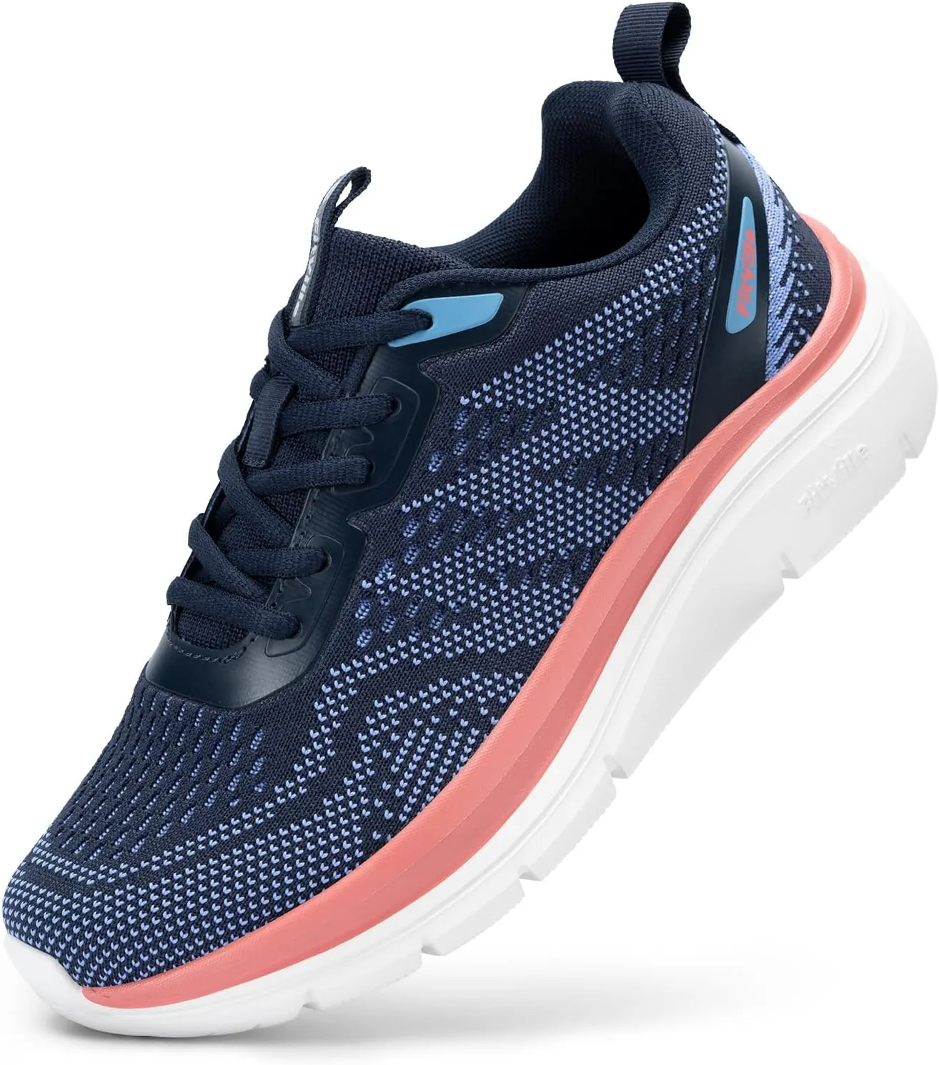 FitVille Women's Walking Shoes Wide Width Sneakers Wide Shoes for Women Foot Pain Relief - Cloud Walker V8