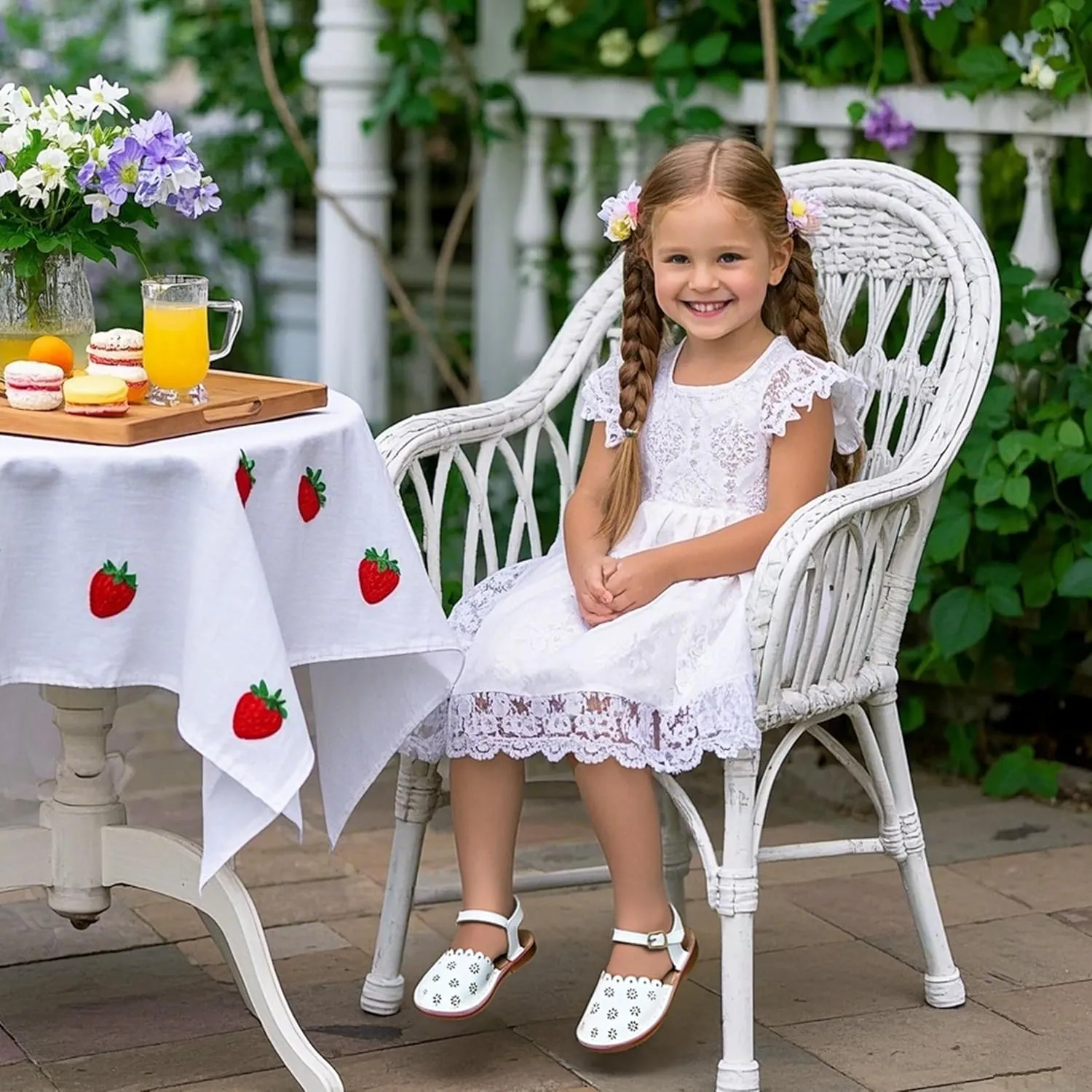 Flaryzone Toddler/Little Kids' Classic Rome Open-Toe Flat Sandals