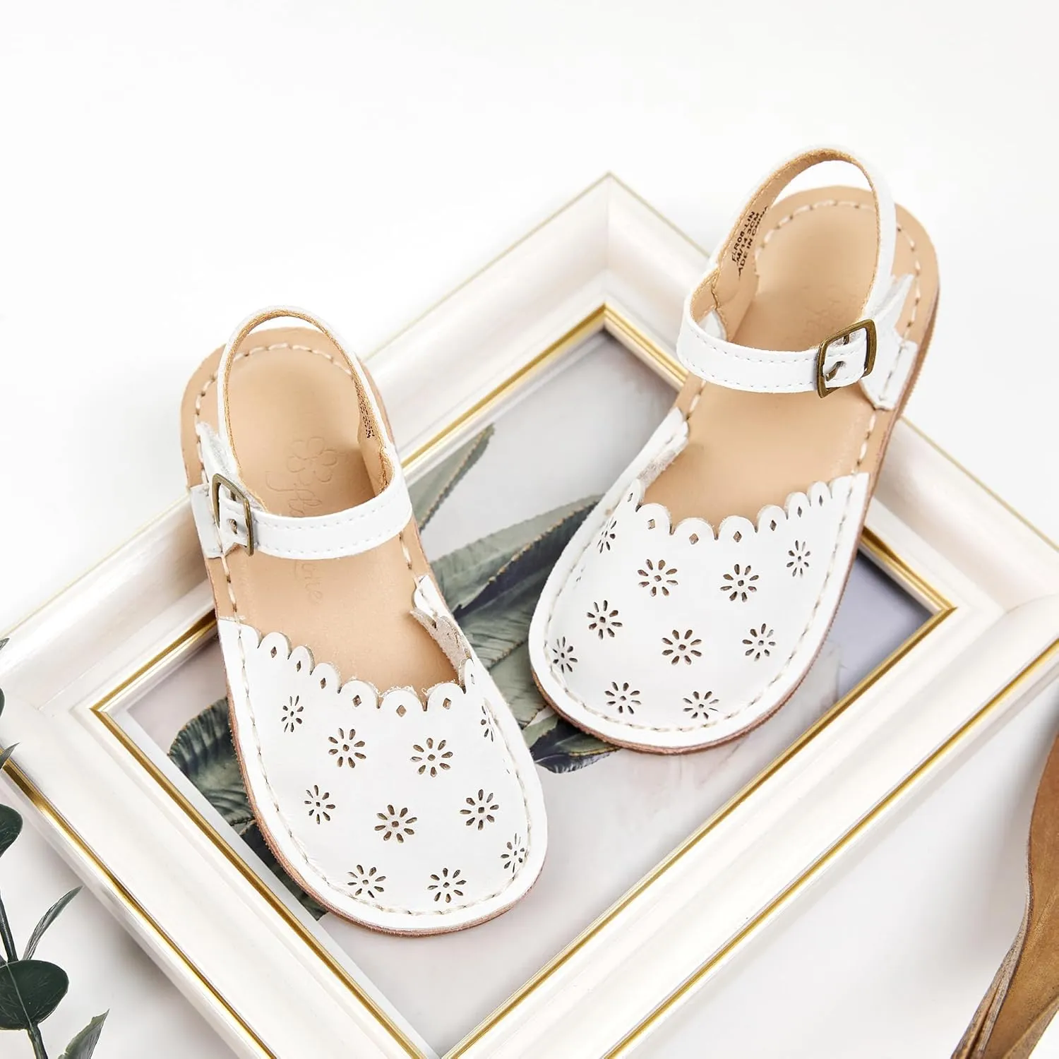 Flaryzone Toddler/Little Kids' Classic Rome Open-Toe Flat Sandals