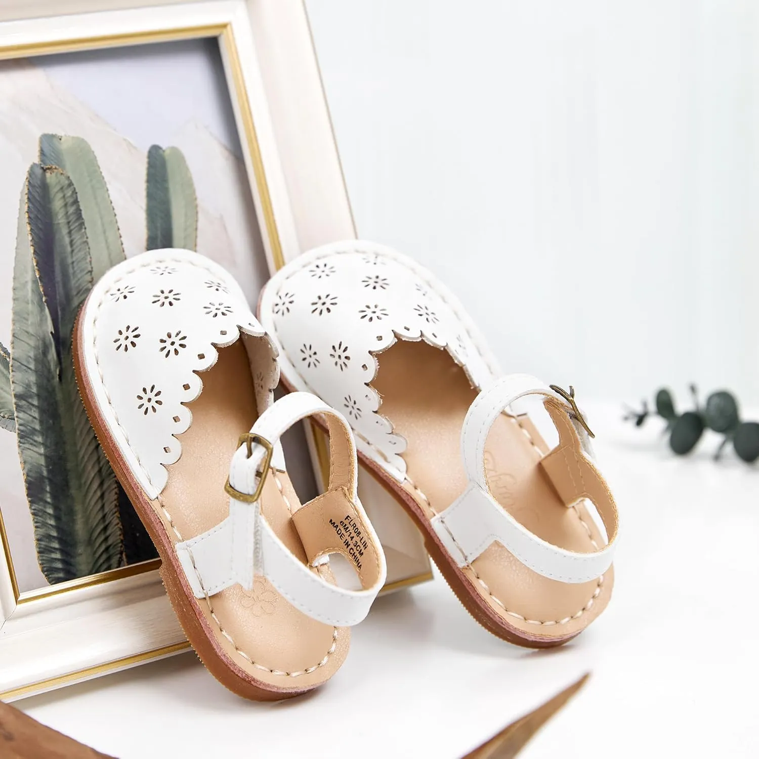 Flaryzone Toddler/Little Kids' Classic Rome Open-Toe Flat Sandals