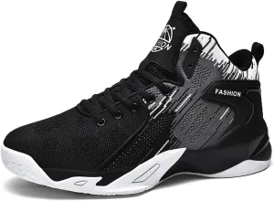 Floette Mens Fashion High Top Basketball Shoes Breathable Casual Walk Athletic Basketball Sneakers