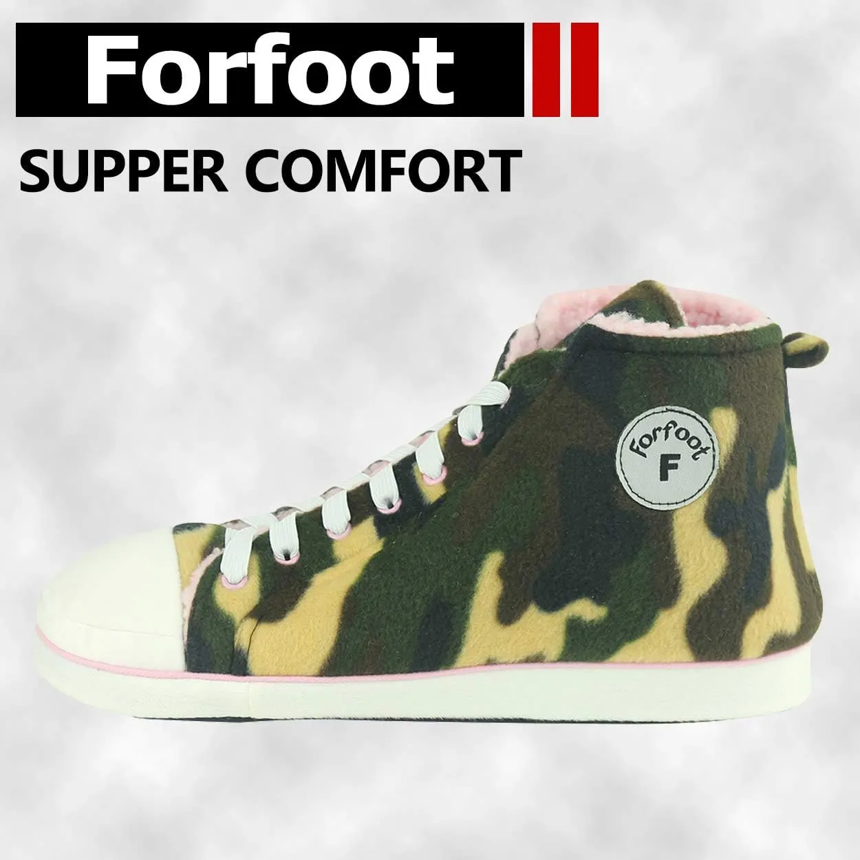 Forfoot Sneaker Slippers Men Comfy Cozy Indoor House Shoes Non Slip