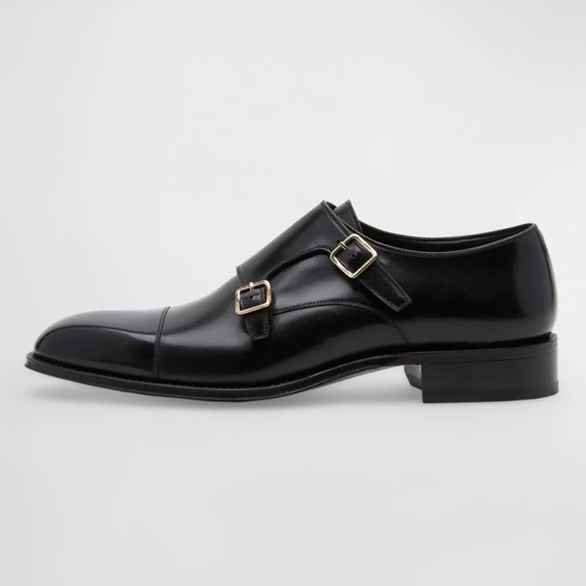 FSJ Men's Dress Loafers Unique Fashion Double Monk Strap Buckle Cap Toe Loafers Comfortable Formal Event Business Shoes Size 4-16 US