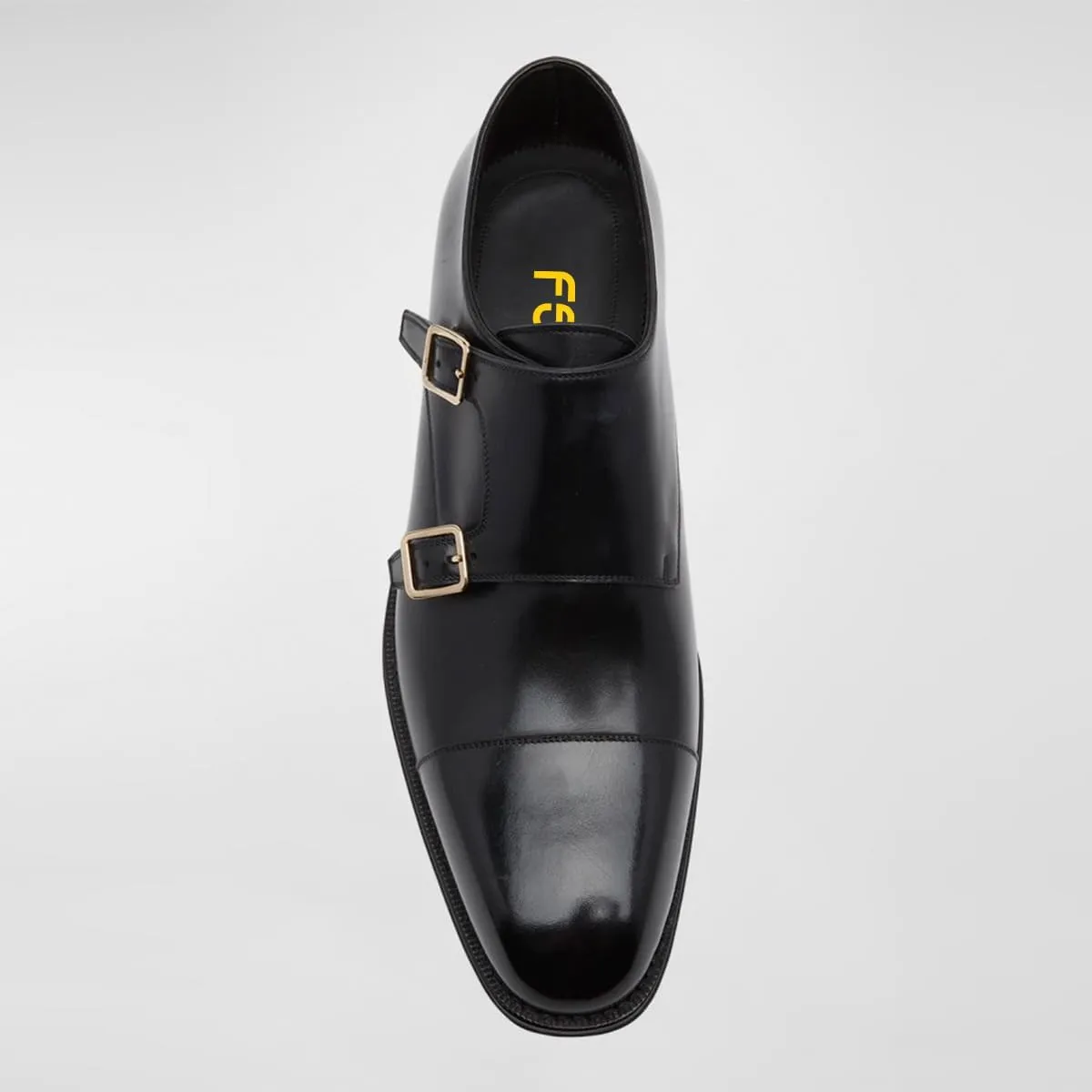 FSJ Men's Dress Loafers Unique Fashion Double Monk Strap Buckle Cap Toe Loafers Comfortable Formal Event Business Shoes Size 4-16 US