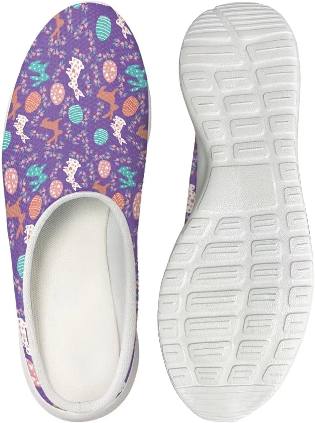 Garden Clogs Womens Garden Shoes Mesh Garden Slippers Rubber Sole Garden Loafers