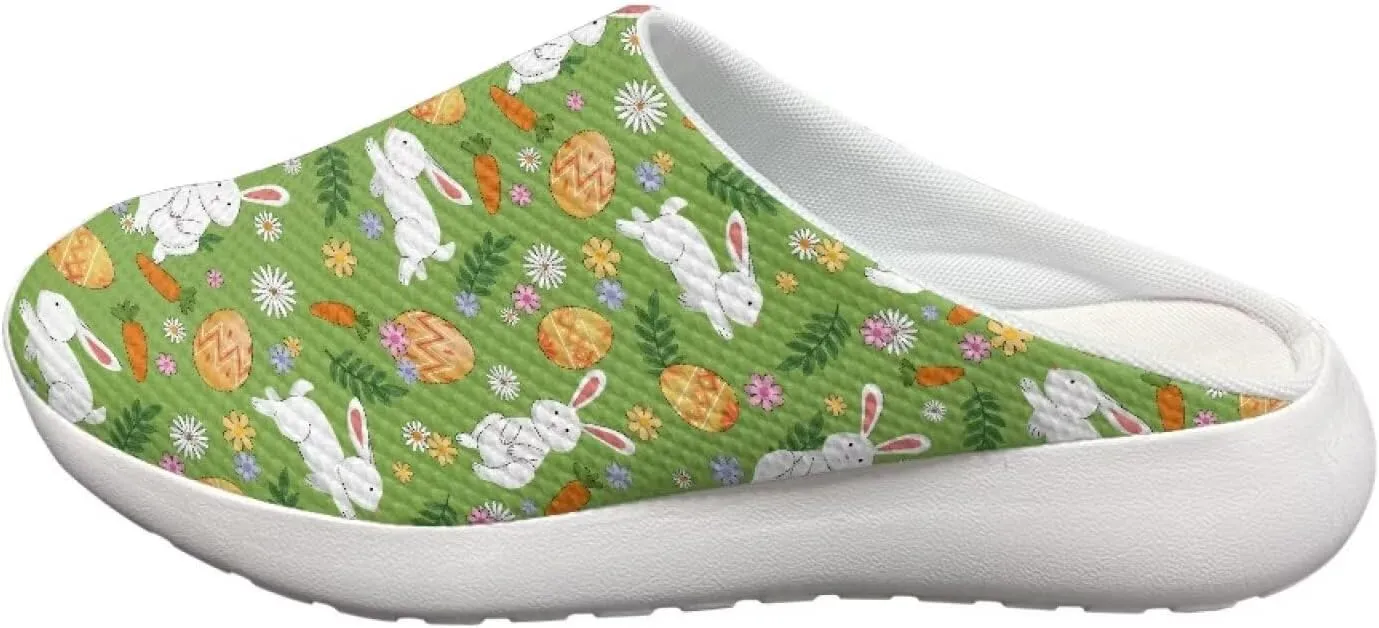 Garden Clogs Womens Garden Shoes Mesh Garden Slippers Rubber Sole Garden Loafers