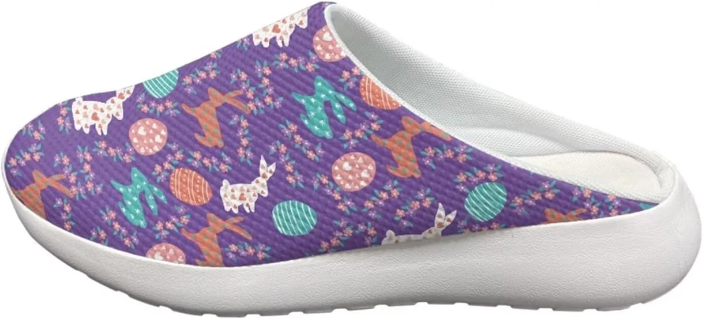 Garden Clogs Womens Garden Shoes Mesh Garden Slippers Rubber Sole Garden Loafers