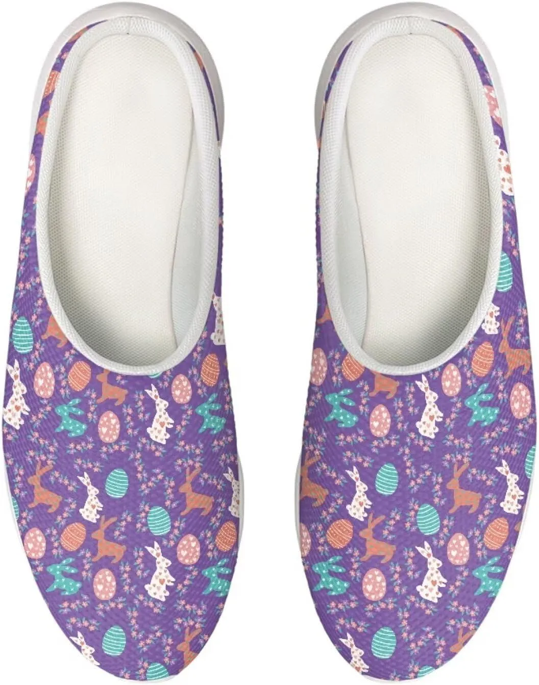 Garden Clogs Womens Garden Shoes Mesh Garden Slippers Rubber Sole Garden Loafers