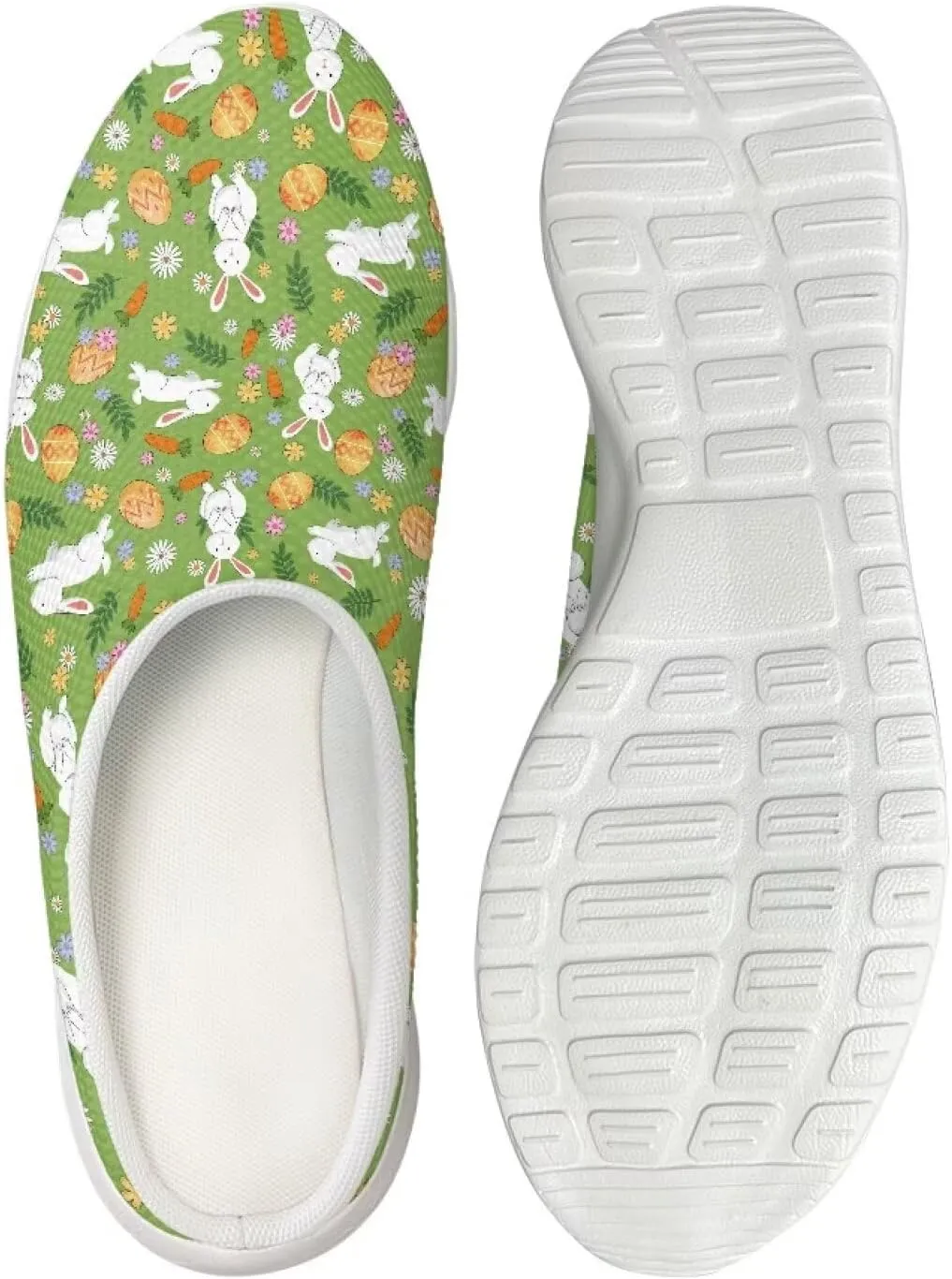 Garden Clogs Womens Garden Shoes Mesh Garden Slippers Rubber Sole Garden Loafers