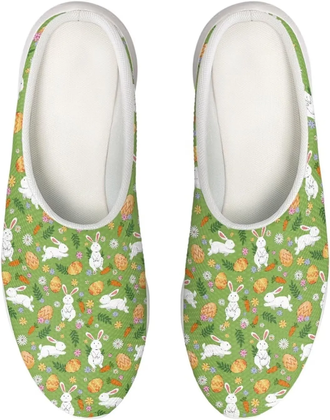 Garden Clogs Womens Garden Shoes Mesh Garden Slippers Rubber Sole Garden Loafers