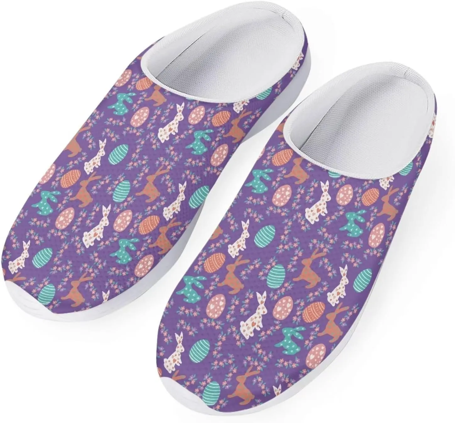 Garden Clogs Womens Garden Shoes Mesh Garden Slippers Rubber Sole Garden Loafers