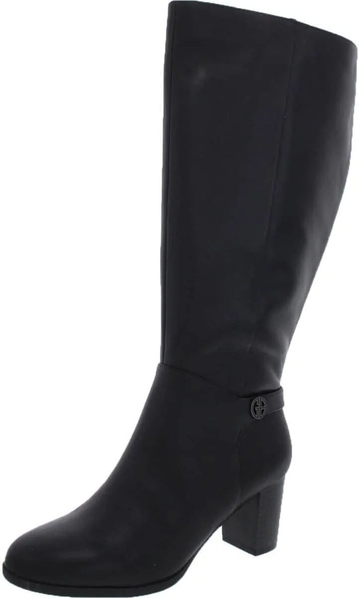 Giani Bernini Womens Adonnys Leather Zipper Knee-High Boots