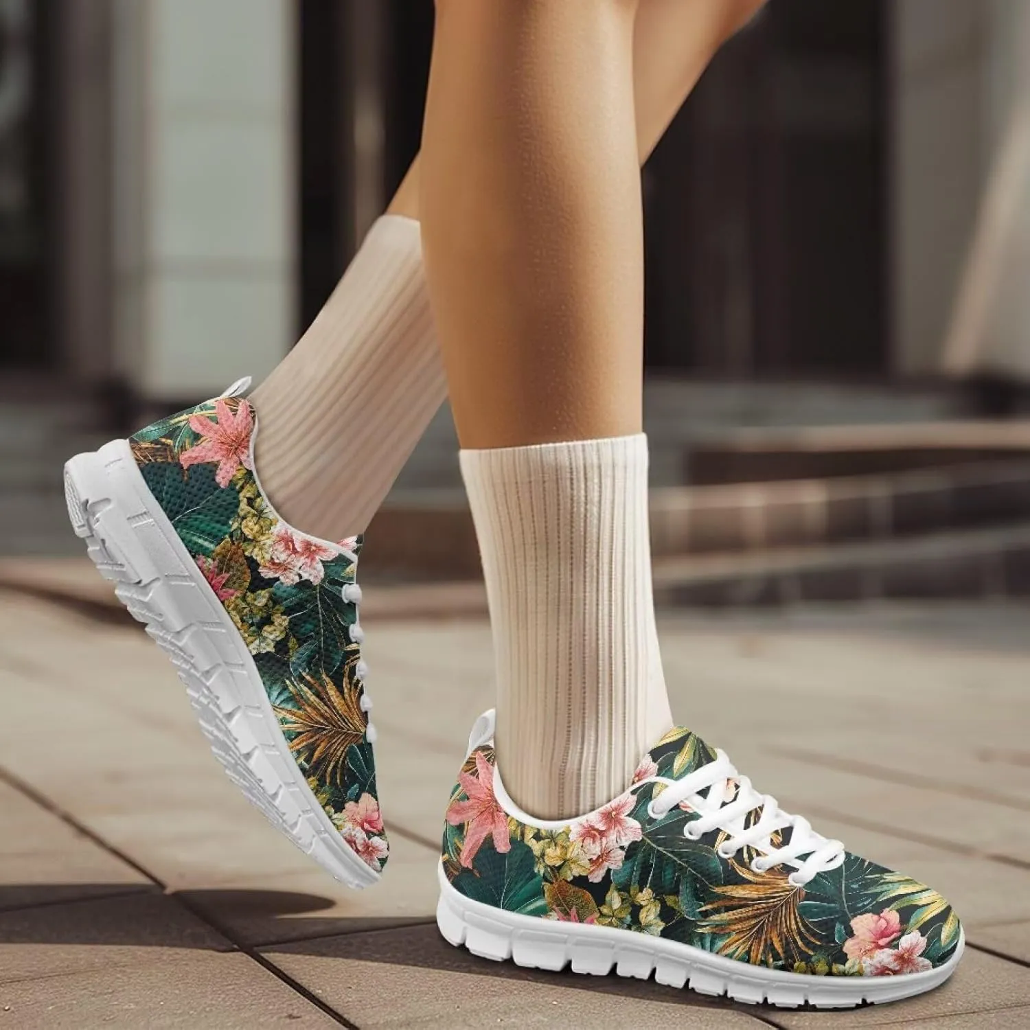 GIFTPUZZ Breathable Mesh Running Shoes for Adults - Lightweight EVA Midsole with Anti-Slip Sole, Gym & Travel Use