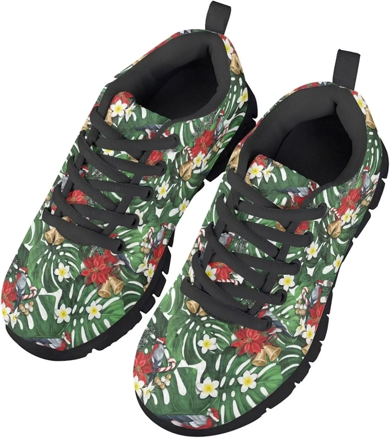 GIFTPUZZ Christmas Shoes for Kids Running Shoes Comfortable Walking Tennis Sneaker Flat Shoes