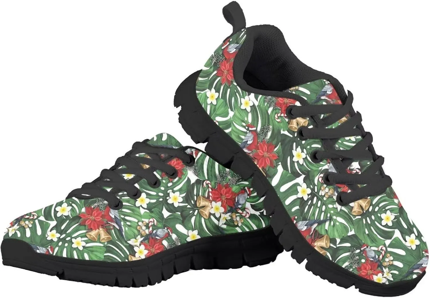 GIFTPUZZ Christmas Shoes for Kids Running Shoes Comfortable Walking Tennis Sneaker Flat Shoes