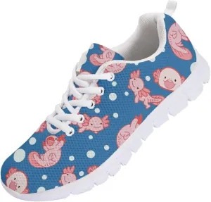 GIFTPUZZ Womens Athletic Walking Sneakers Running Shoes Sports Trainers Low Top Anti-Slip Lace Up Size 5-12