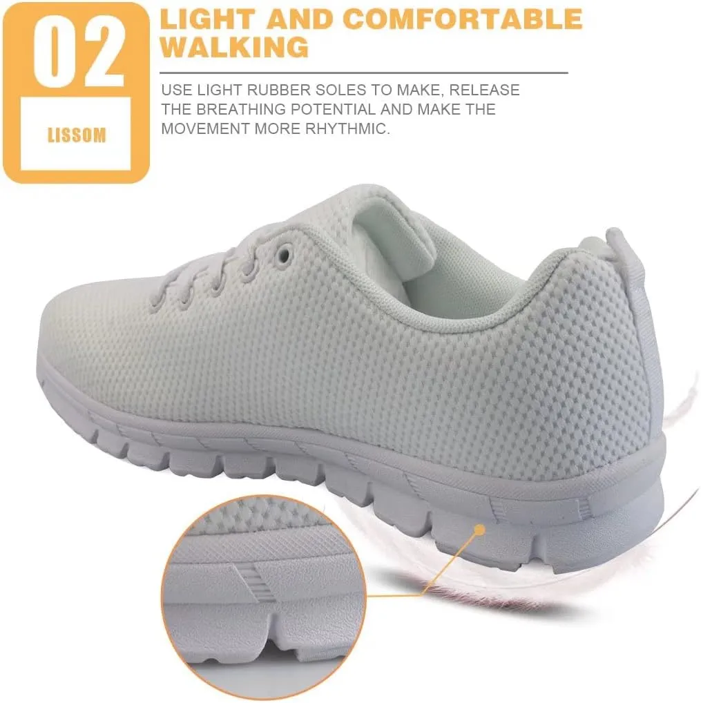 GIFTPUZZ Womens Athletic Walking Sneakers Running Shoes Sports Trainers Low Top Anti-Slip Lace Up Size 5-12