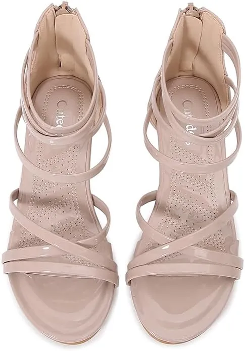 Girls Low Heel Chunky Sandals Wedding Dress Pumps Shoes