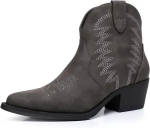 GLOBALWIN Women's Western Boots Ankle Cowboy Boots For Women