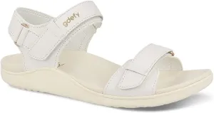 Gravity Defyer Women's GDEFY Hilnor Leather Fashion Slides - VersoShock Proven Performance Orthotic Stress Recovery Outdoor Sandals