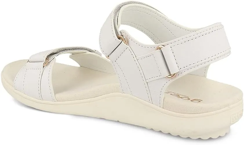 Gravity Defyer Women's GDEFY Hilnor Leather Fashion Slides - VersoShock Proven Performance Orthotic Stress Recovery Outdoor Sandals