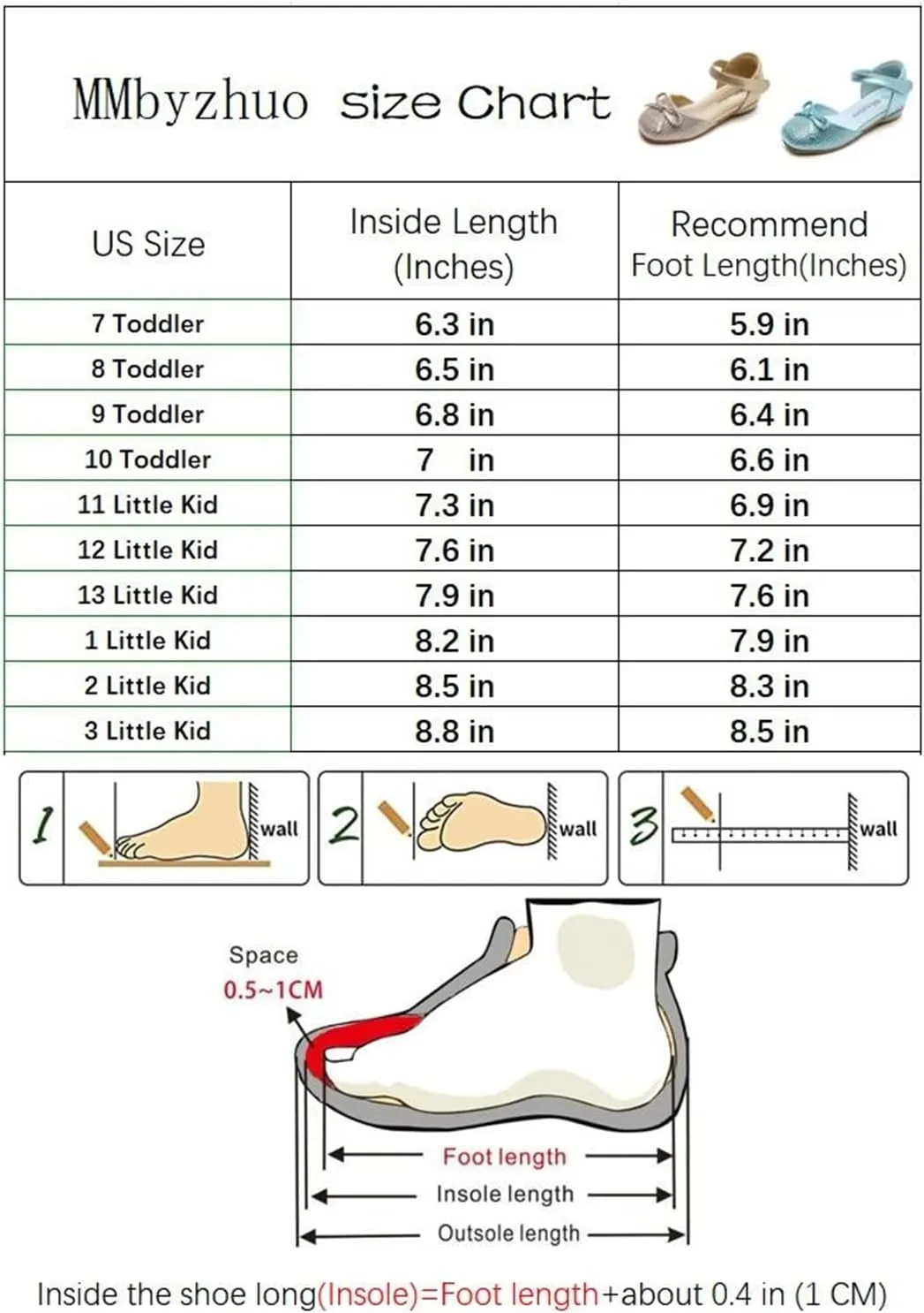 Grils Dress Shoes Glitter Shoes for Toddler Girls Flower Girl Shoes for Wedding Ballet Flats Party School Shoes (Toddler/Little Kid)