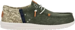 Hey Dude Wally Tri Party Animal Tropical Teal/White Size 7, Men’s Shoes, Men's Slip-on Loafers, Comfortable & Light-Weight