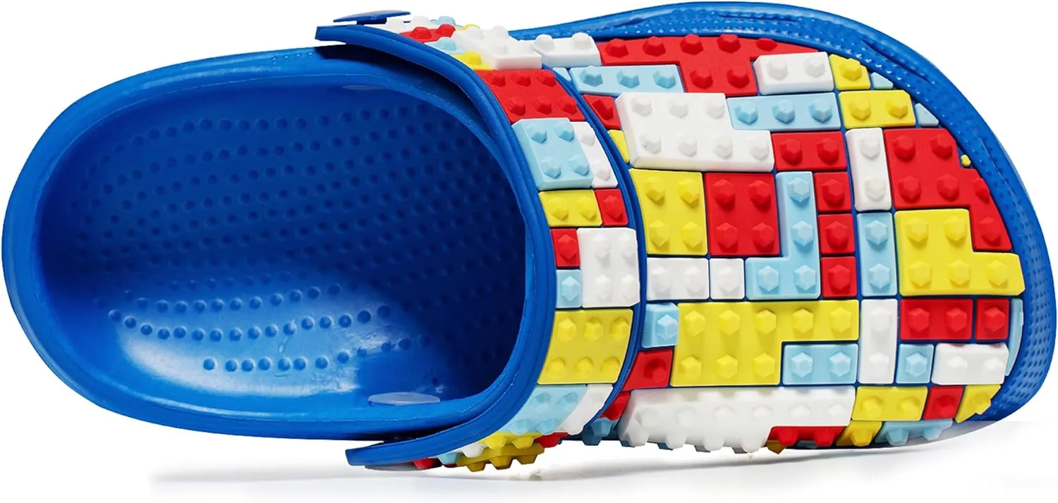 HLMBB Kids Toddler Slides for Boys Girls Sandals Clogs Garden Shoes Sandals for Beach Pool Summer Shower Indoor Outdoor Walking