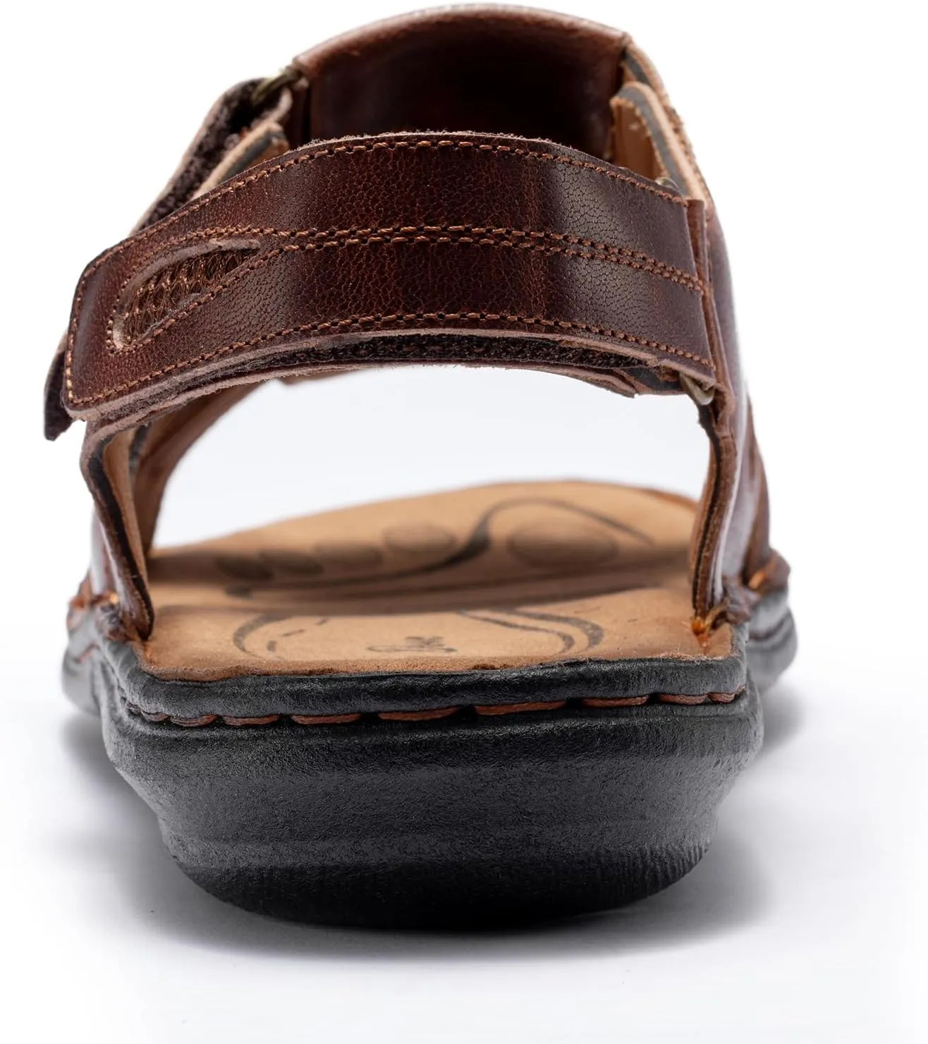 Holy dove Men's Sandals Open Toe Leather Fisherman Sport Hiking Outdoor Casual Summer Sandals Shoes for Men