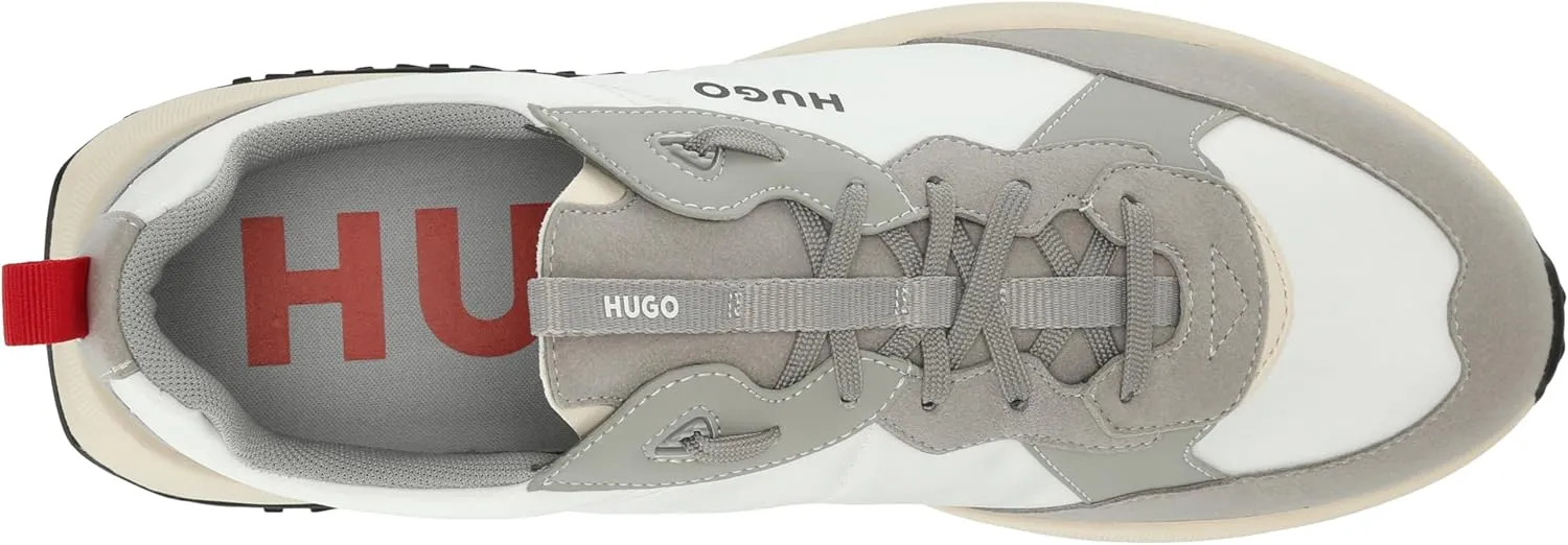 HUGO Men's Running Style Mix Material Sneakers