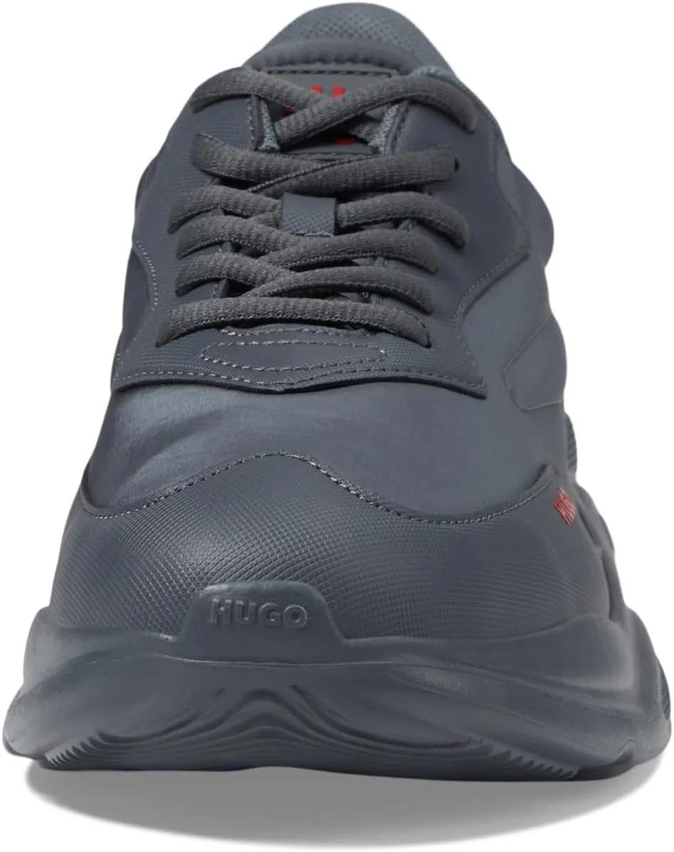 HUGO Men's Running Style Sneakers with Thick Rubber Sole